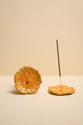 THE HIBISCUS INCENSE HOLDER | GOLDEN YELLOW by In Time Incense
