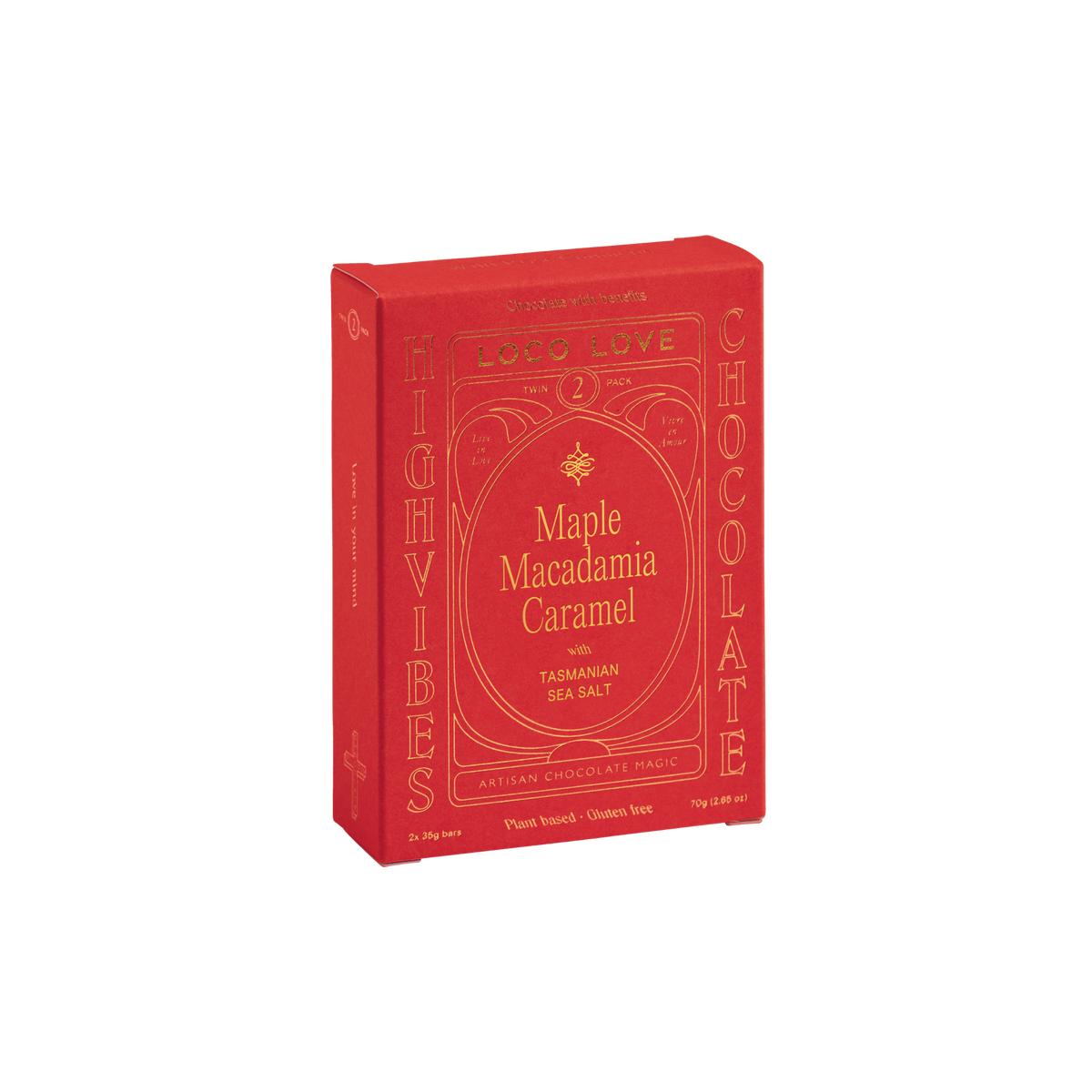 Twin Maple Macadamia Caramel 70g by Loco Love